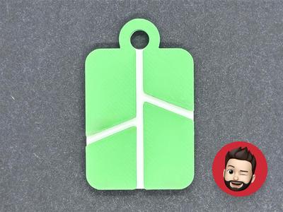 Bambu Lab logo keychain