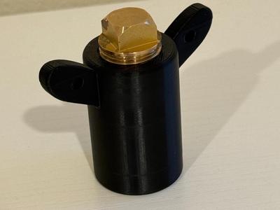 Boat drain plug holder and tightener