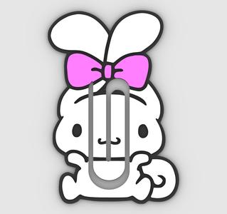 CINNAMOROLL - kawai 2-v2 - Paper clip, bookmark - 3MF pre-painted , STL