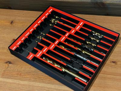 Gridfinity Drill bits organiser 