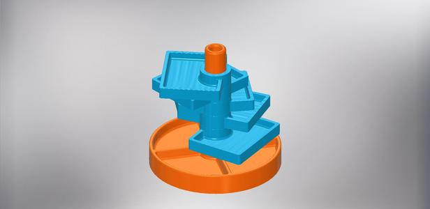 A small rotating desk tray