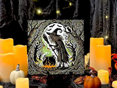 Midnight Brew - Witch 3 Halloween Hueforge