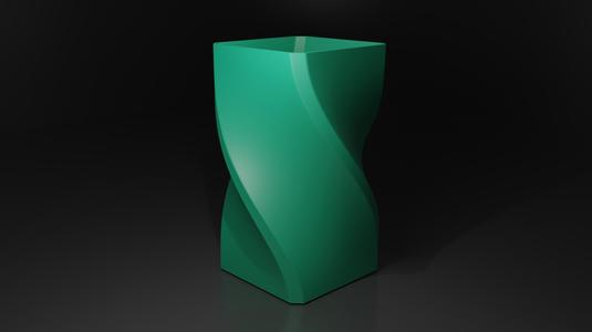Winding Cube Becher