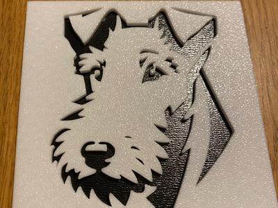 Fox terrier coaster