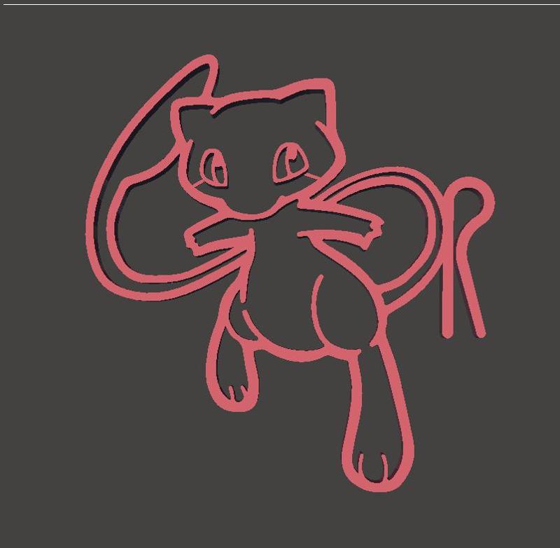 MEW Pokemon Glass Marker