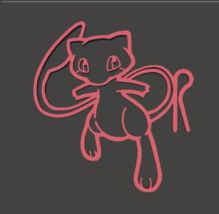 MEW Pokemon Glass Marker