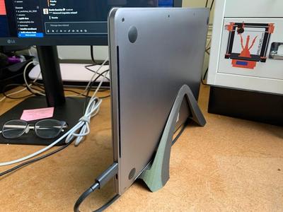 Vertical laptop stand