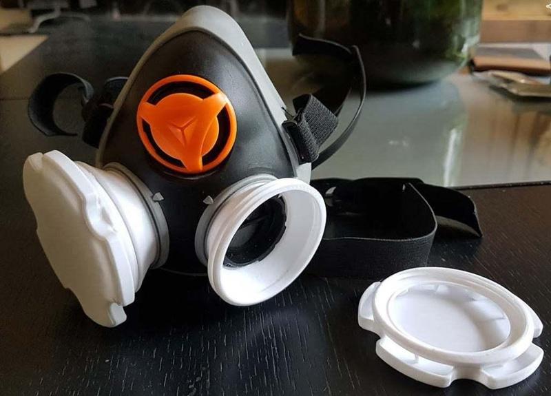 "Makers mask" adapter to DeltaPlus mask