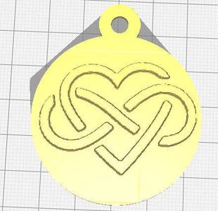 Heart mixed with infinity symbol 