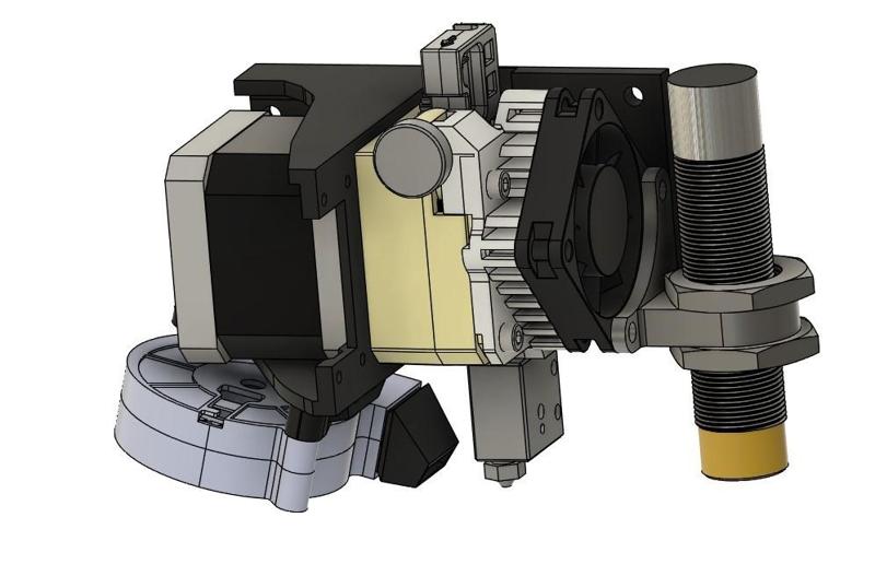 Redesigned stock probe mount and M18 proximity sensor mount for Anycubic Chiron Titan Volcano by MaaD777