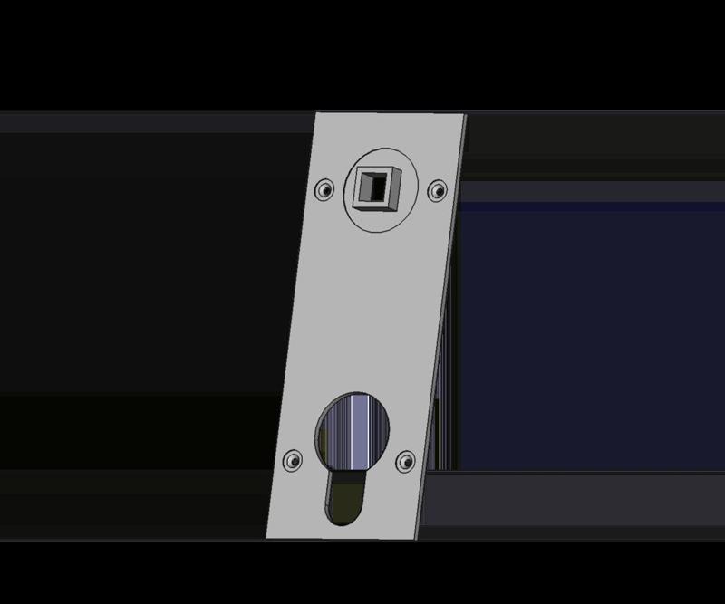 Bohrschablone Türbeschlag