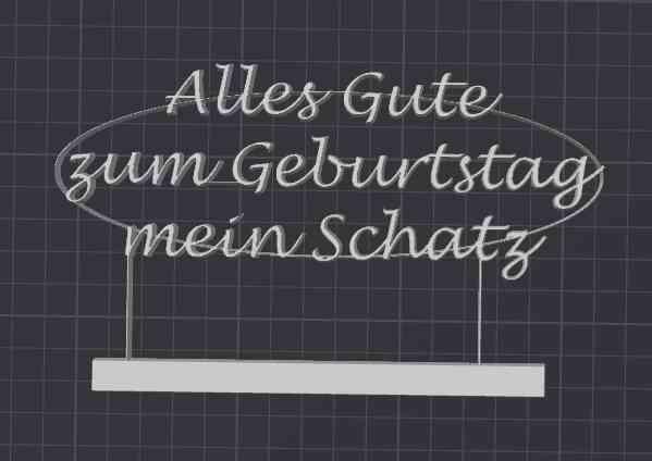 Glückwunsch Schild
