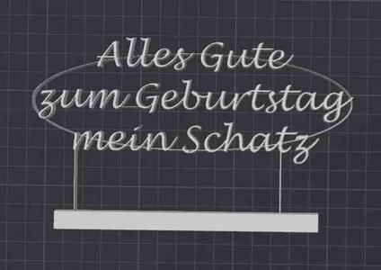 Glückwunsch Schild
