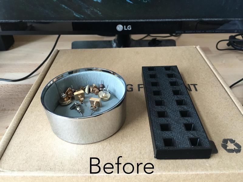 Earrganizer, the Stud Earring Organizer