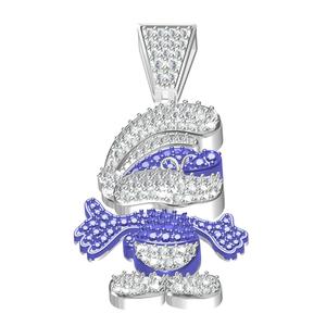 Papa Smurf Hip Hop Diamond Pendant