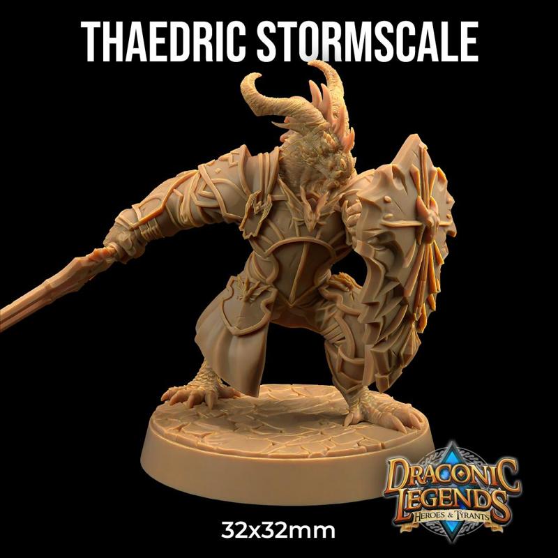 Thaedric Stormscale | PRESUPPORTED | Draconic Legends Hero's and Tyrants