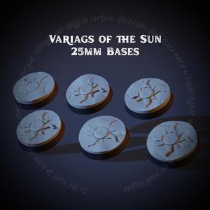 Variags of the Sun - 25mm Bases