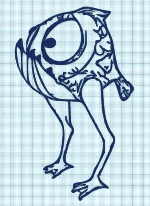 FISH -LEGS MONSTER - WALL ART