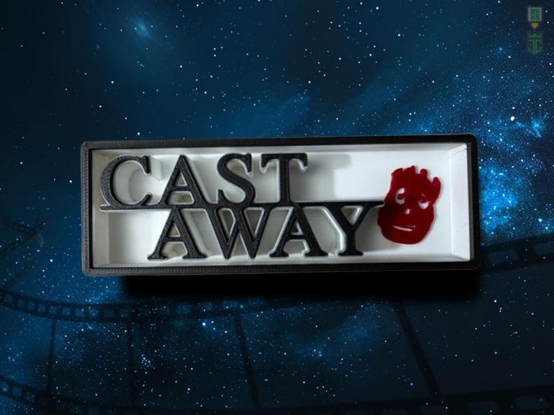 Castaway Cinema Film Room Sign Box