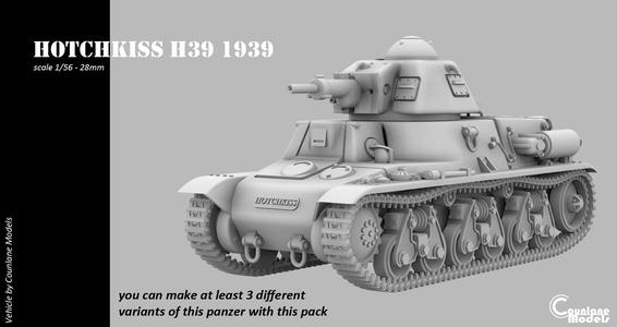 Hotchkiss H39, 3 possible variants