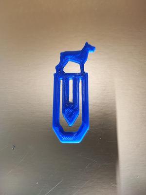 Doberman dog paper clip