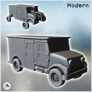 Police Armoured Van with Side Door (5) - Cold Era Modern Warfare Conflict World War 3 RPG  Post-apo WW3 WWIII