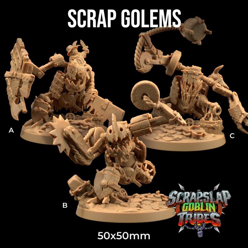 Scrap Golems | PRESUPPORTED | Scrap Slap Goblin Tribes