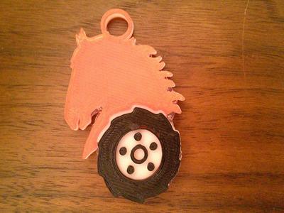 Wheel Horse Logo Keychain