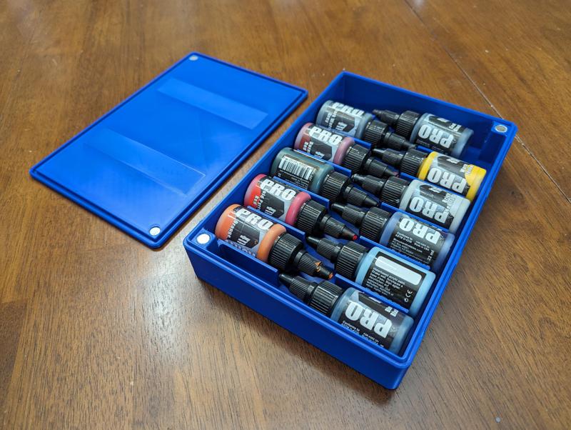 Pro-Acryl Paint Storage Box - CorgiCompact Hobby System