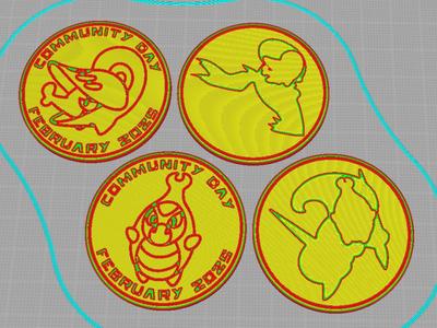 PoGo Community Day #98 coin - Karrablast/Shelmet