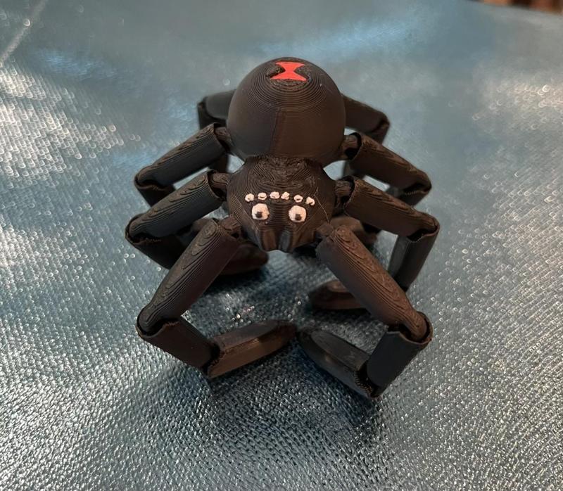 Flexi Black Widow Spider (Print in Place)
