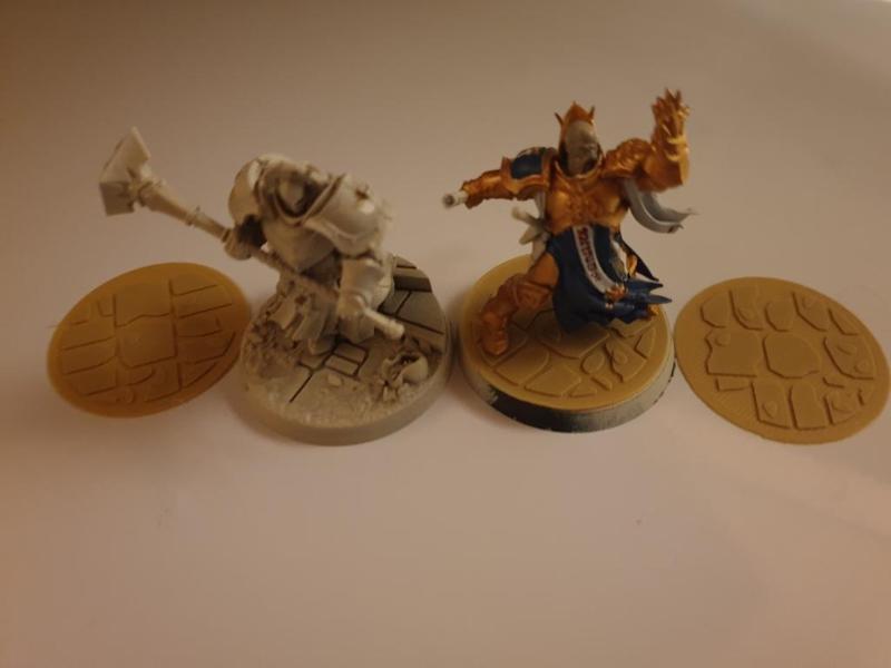 Stormcast Eternals mortal realms base toppers custom bases sculpted bases
