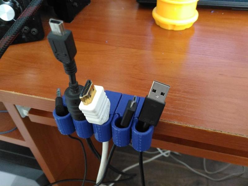 Cable holder for table