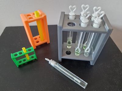 Fully customizable test tube rack (up to 10x10)