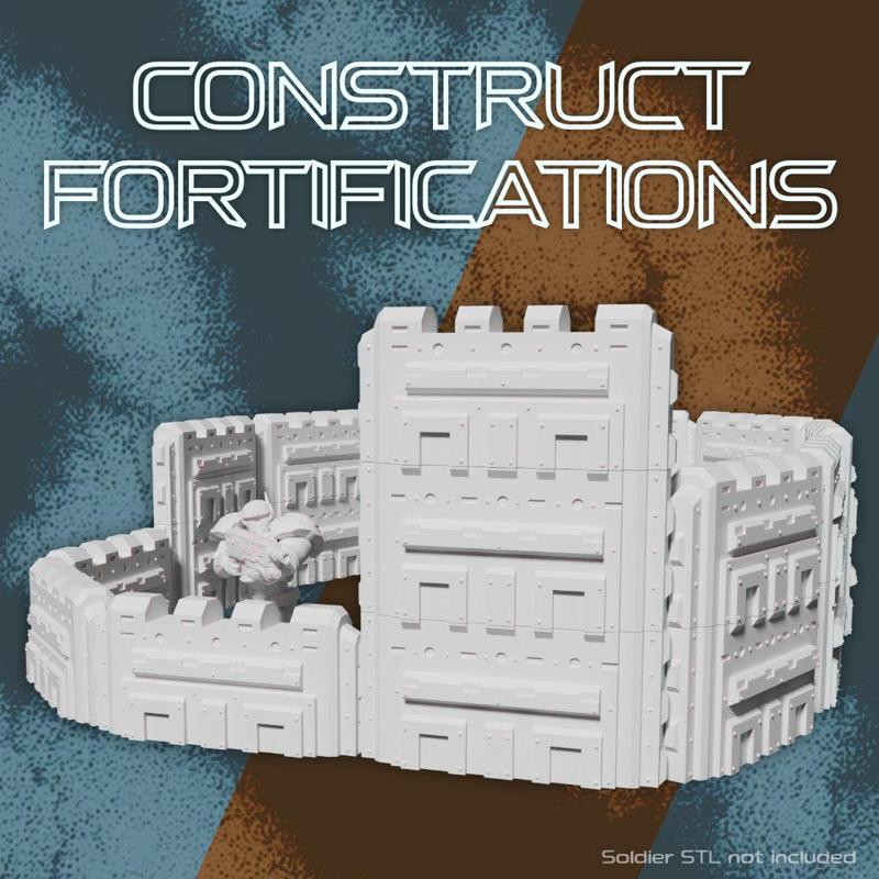 Modular Barricades for 32mm Scale Terrain