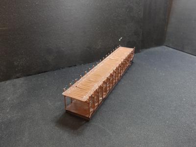 N scale pier.