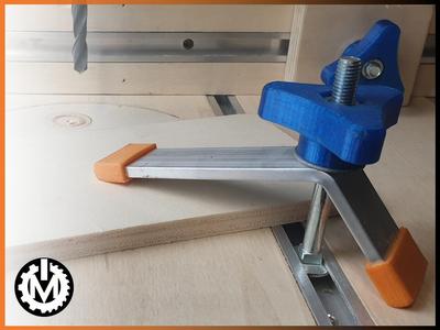 T-Track hold down clamp pad.