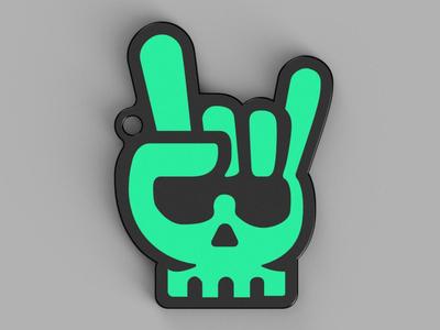 Skull Hand Keychain