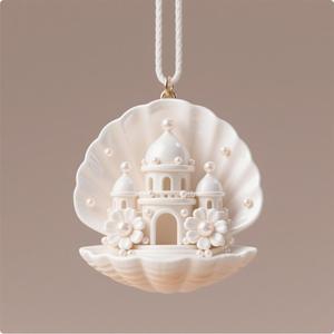 Pearl castle necklace