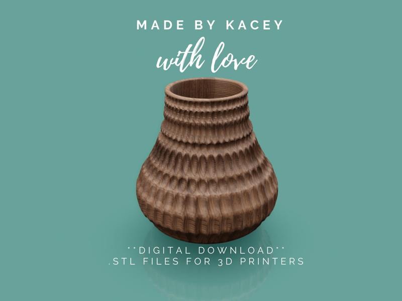 Office & Home Vase Design for a Flowers - Instant Download - Vase 2