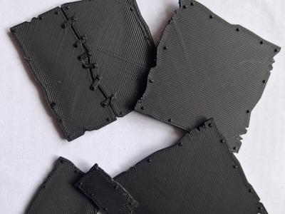Ork Plates with round rivets - 28mm Scale