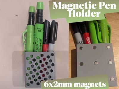 Magnetic Pen Holder for Whiteboard 6x2mm magnets