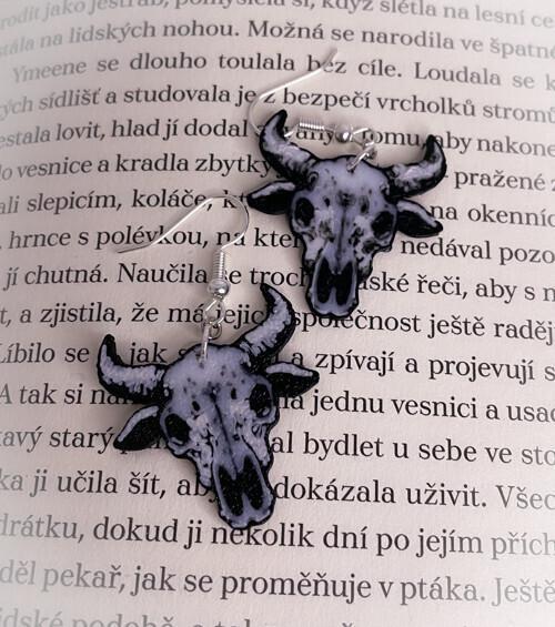 Goat baphomet earrings and pendant