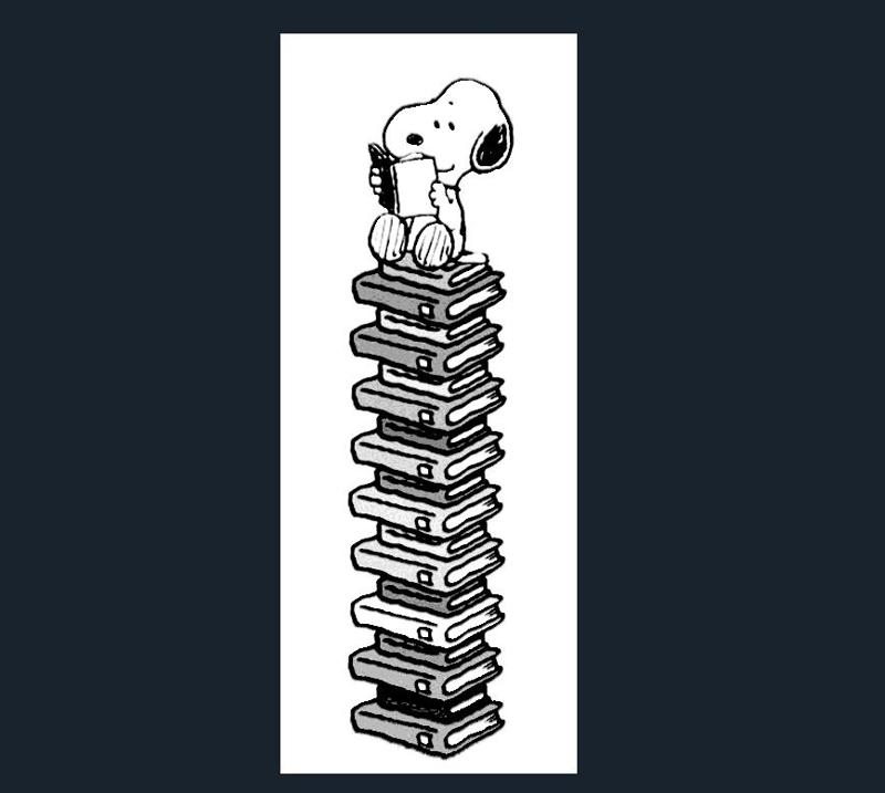 Snoopy Bookmark / Charlie Brown   Reading / Book