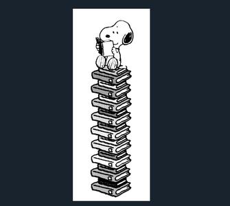 Snoopy Bookmark / Charlie Brown   Reading / Book