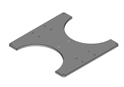 Hot bed support 220 x 220 mm