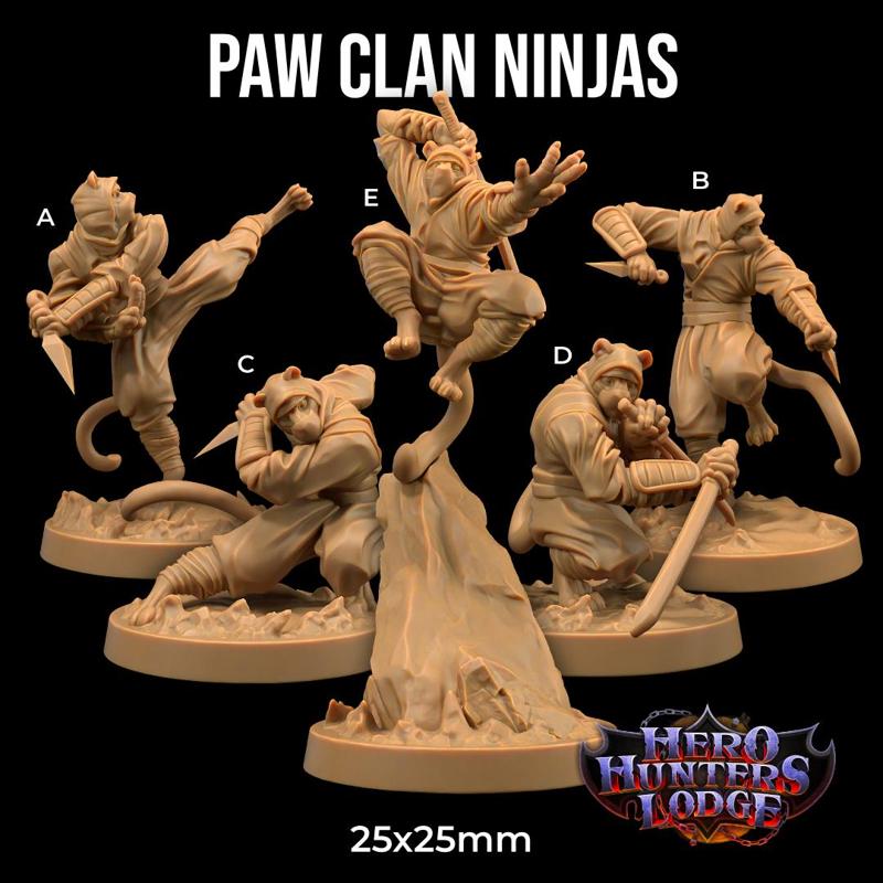 Paw Clan Ninjas  | PRESUPPORTED | Hero Hunters Lodge