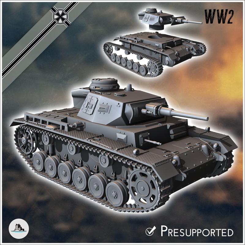 Panzer III Ausf. J (early) - Germany Eastern Western Front Normandy Stalingrad Berlin Bulge WWII