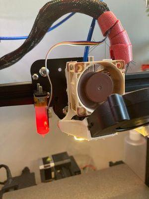 Lightweight Cooler for Ender 3 with 4020 fan