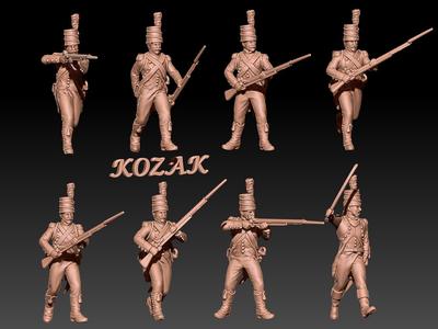 Napoleonic (early) french light infantry in mirliton set 2